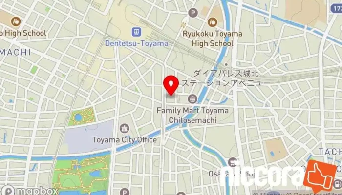 の地図 株式会社PCO 企業のオフィス で 富山市