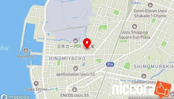 の地図 株式会社ライフコンサルティング レンタカー で 魚津市