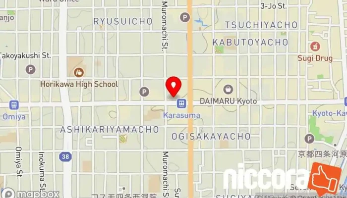 の地図 株式会社リンクアップ 企業経営コンサルタント, 広告代理店, IT コンサルタント, ソフトウェア企業 で 京都市