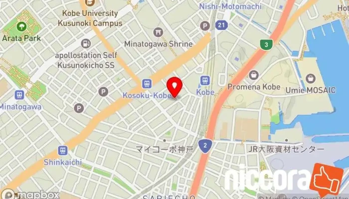 の地図 株式会社ストロベリーズ・カンパニー・リミテッド IT コンサルタント, 企業経営コンサルタント, ウェブ ホスティング会社, ウェブ デザイナー で 神戸市