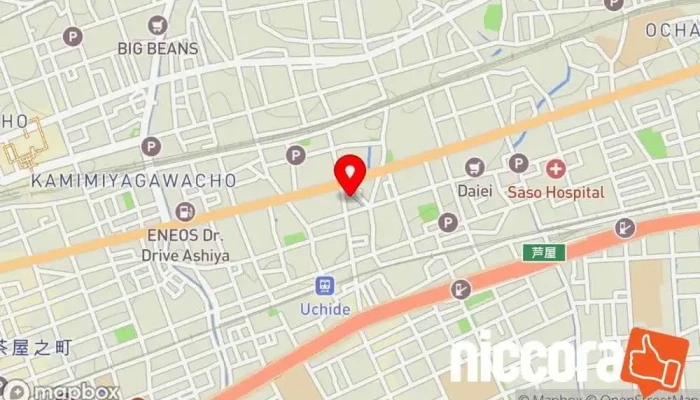の地図 株式会社TCD（芦屋本社） 企業のオフィス で 芦屋市
