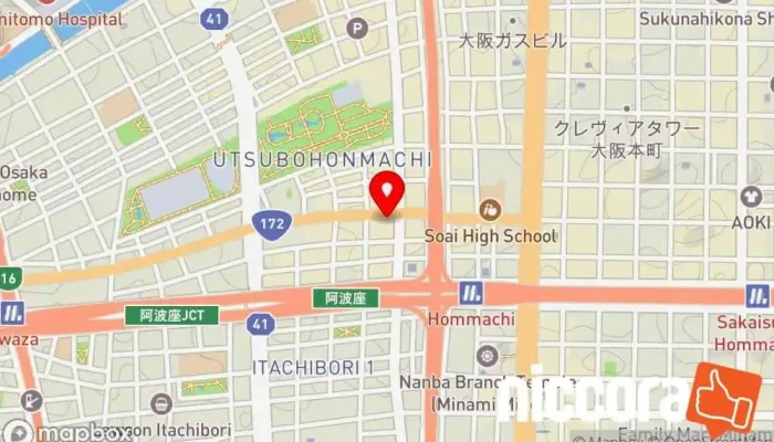 の地図 株式会社トモシビ インターネット マーケティング業, 広告代理店, IT コンサルタント で 大阪市
