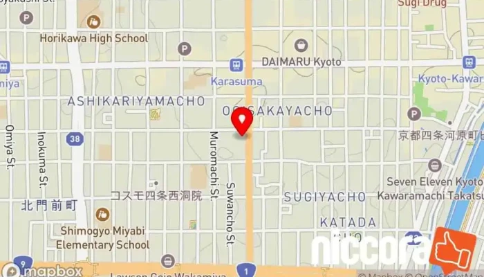 の地図 株式会社ゼロワン ソフトウェア企業, IT コンサルタント, コンピュータ セキュリティ業, コンピューター サポート、サービス で 京都市