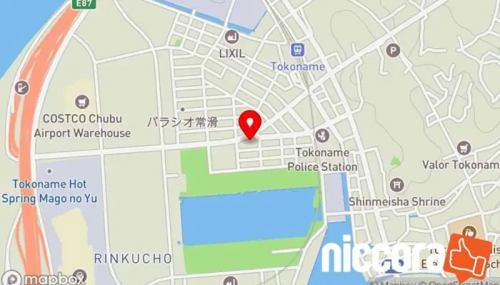 の地図 ㈱一心コンサルティング 企業のオフィス で 常滑市