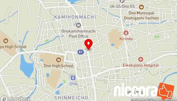 の地図 （株）朝日コンサル 建築設計事務所 で 小野市