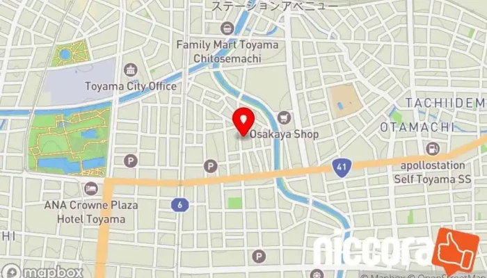 の地図 ㈱Asian Bridge 富山LAB IT コンサルタント で 富山市