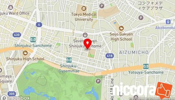 の地図 ㈱ファーストコンサルティング IT コンサルタント, ソフトウェア企業 で 新宿区