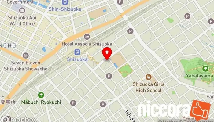 の地図 （株）マーブル 静岡オフィス ソフトウェア企業 で 静岡市