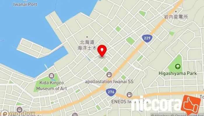 の地図 ㈱MIRAI PLUS 本店 保険代理店 で 岩内町