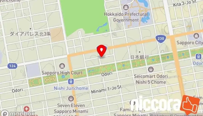 の地図 ㈱ナバック 札幌営業所 ソフトウェア企業, 企業間取引業, IT コンサルタント, コンピュータ セキュリティ業, コンピュータ ソフトウェア専門店, パソコン卸売業者, 企業のオフィス, 通信機器販売業者, 電気通信事業者 で 札幌市