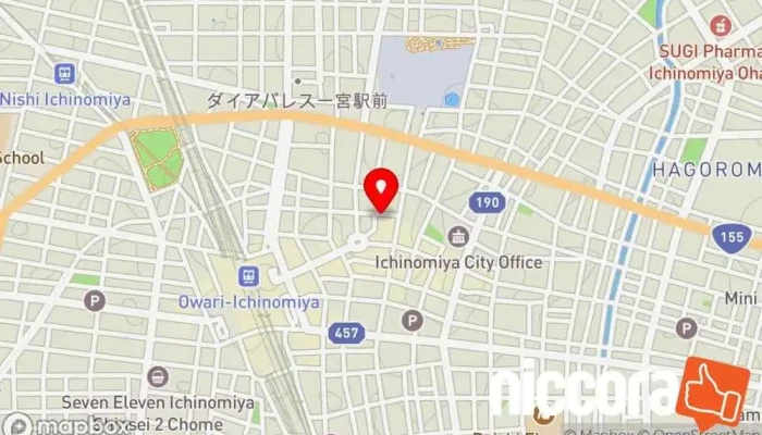 の地図 ㈱NCS パソネット店 データ復旧業, パソコン修理店, コピー機修理業 で 一宮市