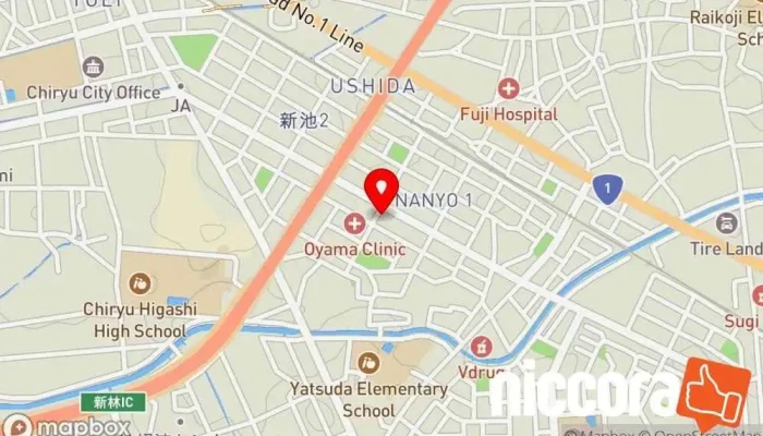 の地図 ㈱ニッセイ 知立本社 職業紹介所 で 知立市