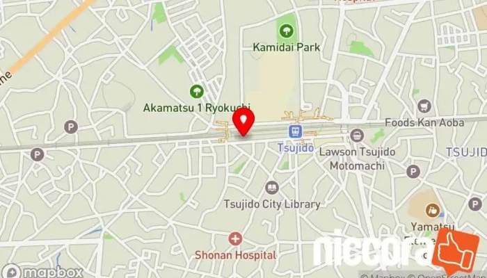 の地図 ㈱リレクチャー 企業のオフィス で 藤沢市