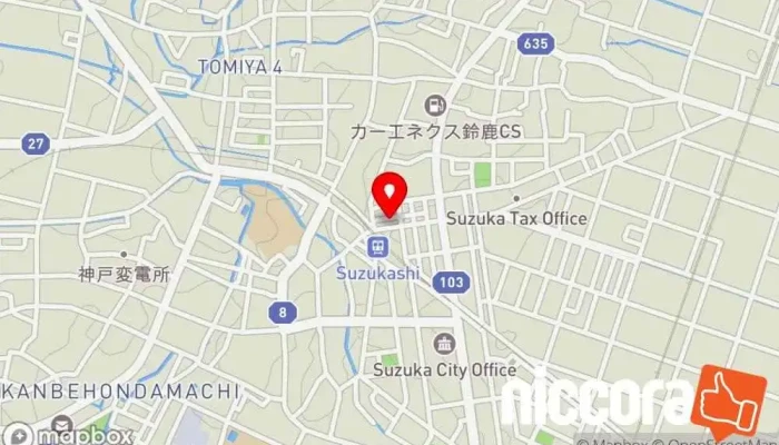 の地図 （株）ＳＧＭ 企業のオフィス, インターネット サービス プロバイダ で 鈴鹿市