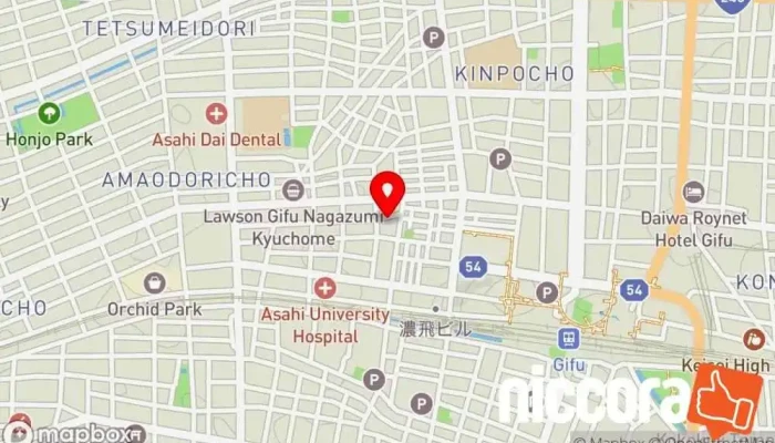 の地図 （株）タップス ソフトウェア企業, IT コンサルタント で 岐阜市