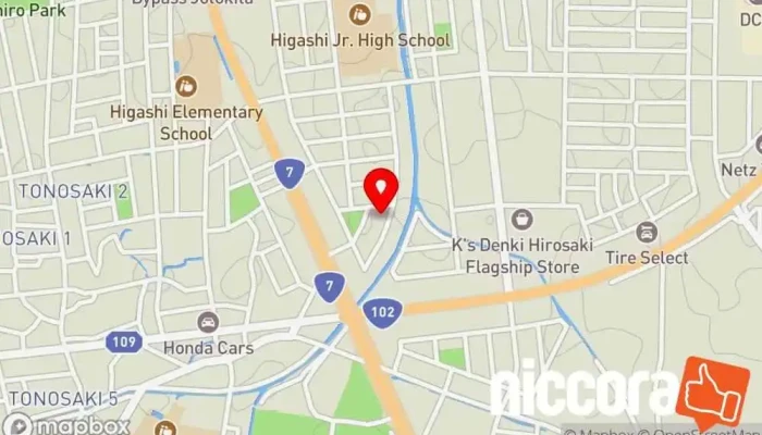 の地図 ㈱テラソリューション ソフトウェア企業 で 弘前市