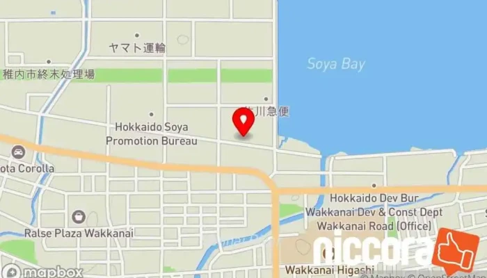 の地図 ㈱つうけん 稚内事業所 電気通信事業者 で 稚内市