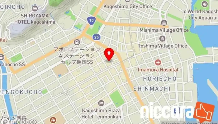 の地図 （株）ＷＩＳＨシステムコンサルティング ソフトウェア企業, インターネット ショップ で 鹿児島市