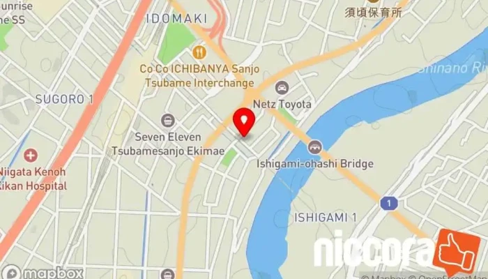 の地図 (株)ジム･コンピュータ･サービス ソフトウェア企業, IT コンサルタント で 三条市
