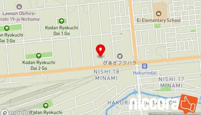 の地図 ㈱ズコーシャ 本社 コンサルタント で 帯広市