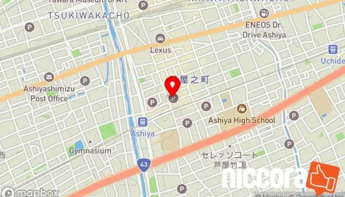 の地図 総合調査事務所ビットリサーチ阪神地区相談窓口 企業経営コンサルタント で 芦屋市