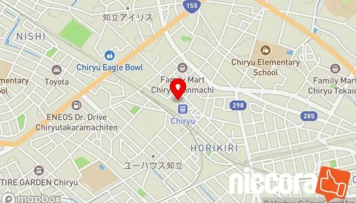の地図 アウトソーシング 知立採用センター 人材派遣業, 職業紹介所 で 知立市