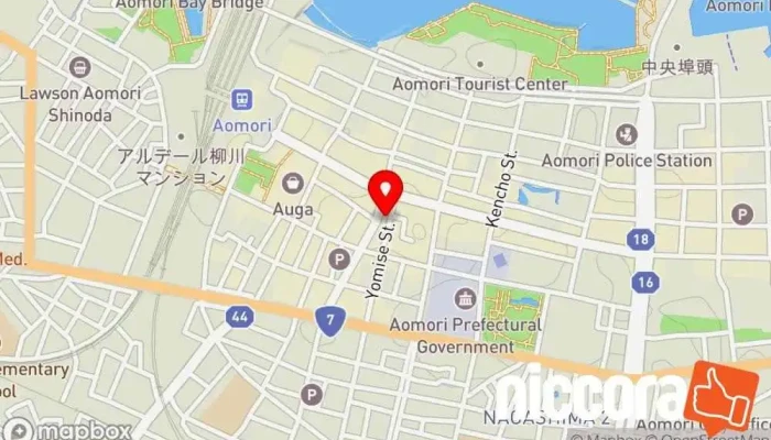 の地図 ブレイン株式会社青森オフィス ソフトウェア企業, インターネット マーケティング業 で 青森市