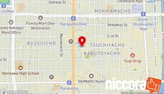 の地図 データアソシエイト有限会社 銀行, ATM, クレジット カウンセリング サービス で 京都市