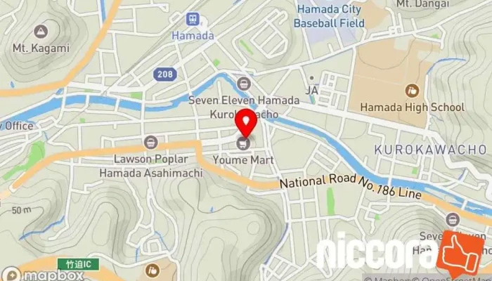の地図 デジ急 写真店 で 浜田市