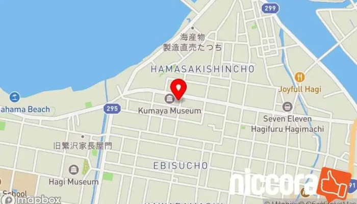 の地図 e-sea 株式会社 萩・テクニカルサポートセンター（GEEK HOUSE -Tamasa)） IT コンサルタント で 萩市