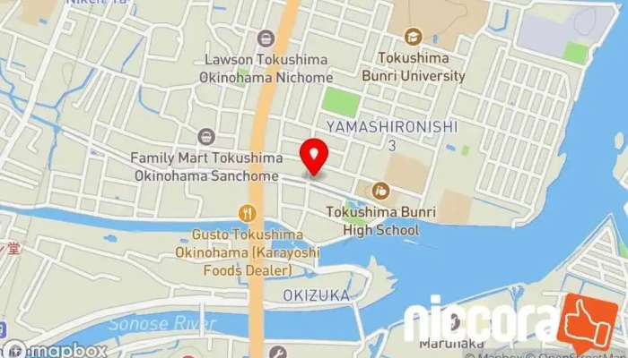 の地図 エルドラード株式会社 コンサルタント, 家電修理業, 建築コンサルタント, 企業経営コンサルタント, IT コンサルタント, 風水コンサルタント, 携帯電話修理屋, 臨床心理士・カウンセリング, 不動産コンサルタント, ソフトウェア企業 で 徳島市