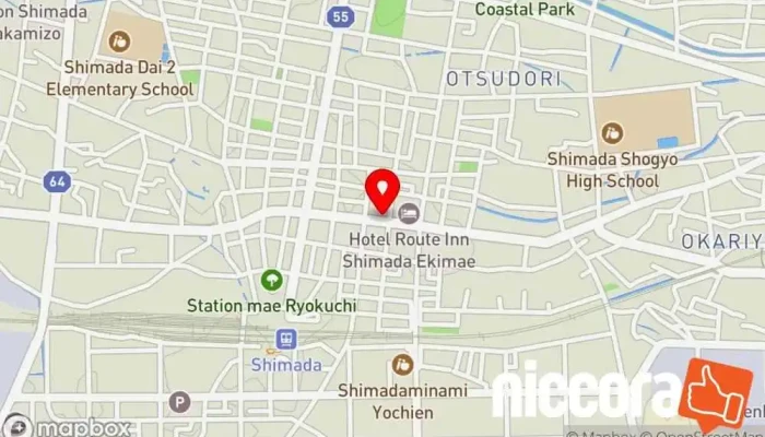 の地図 F学キッズ ㈱ティー・シー・エス島田店 Financial Design TCS 保険代理店 で 島田市