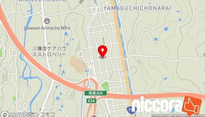 の地図 ヘルパーステーション空もよう By イーリス株式会社 ホームヘルパー業, IT コンサルタント で 西宮市