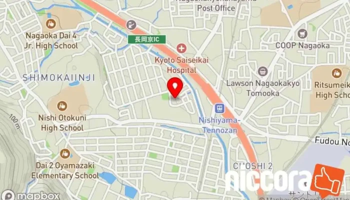 の地図 イーアンドシータカムラ ソフトウェア企業 で 長岡京市