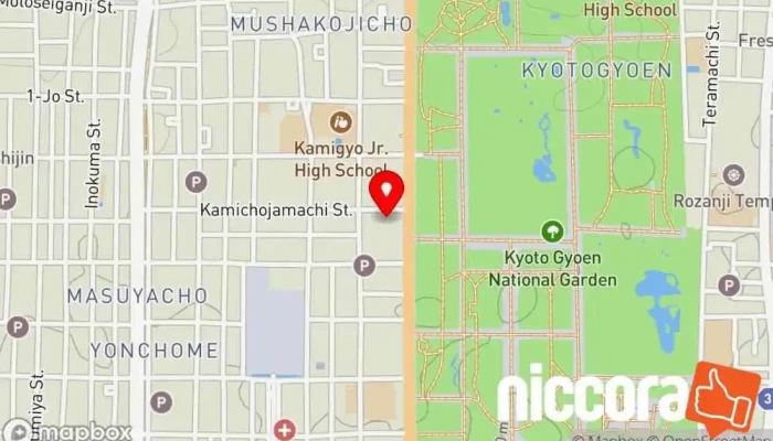 の地図 ICCコンサルタンツ 京都サテライトオフィス / ICC Consultants Kyoto 教育コンサルタント で 京都市