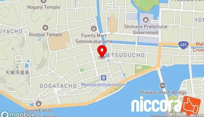 の地図 インアクション ソフトウェア企業, コンピューター サポート、サービス, グラフィック デザイナー, ウェブ デザイナー で 松江市