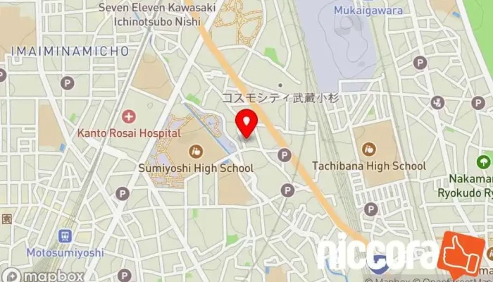 の地図 インディ・パ株式会社 ソフトウェア企業, 経済コンサルティングファーム, 教育センター で 川崎市