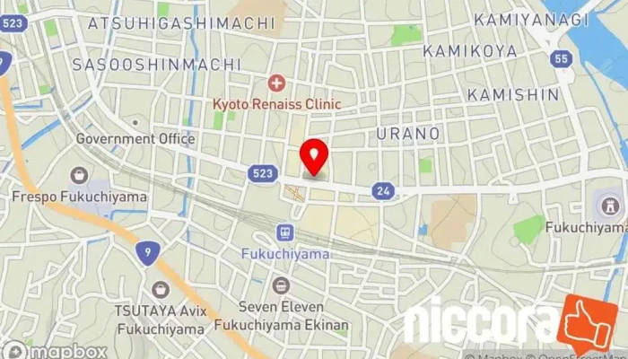 の地図 インド&ネパールレストラン NAMASTE(ナマステ) インド料理店 で 福知山市