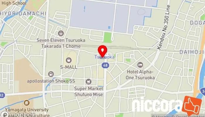 の地図 Inside Tsuruoka コンサルタント で 鶴岡市