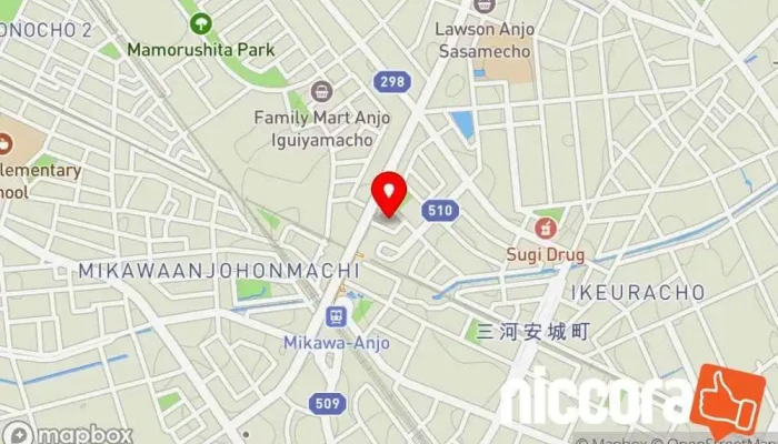 の地図 ITG 人材派遣業 で 安城市