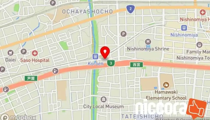 の地図 ＩＴゼミナール コンピュータ教室 で 西宮市