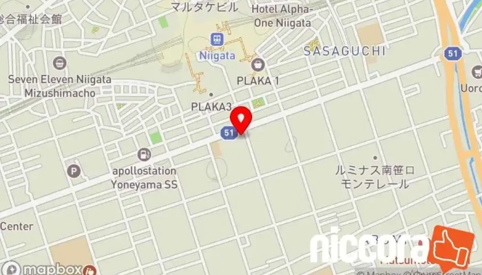 の地図 JCCソフト（株）新潟支社 ソフトウェア企業, IT コンサルタント, コンピュータ ソフトウェア専門店, コンピューター サポート、サービス で 新潟市