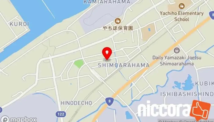 の地図 ＪＣＣソフト(株) ソフトウェア企業, IT コンサルタント, コンピュータ セキュリティ業, コンピュータ ソフトウェア専門店 で 上越市