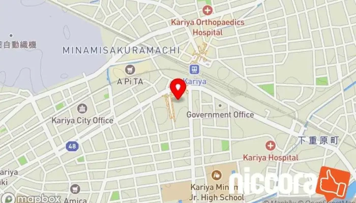 の地図 JTB総合提携店 アトコ刈谷 旅行代理店, クルーズ代理店, ウェディング サービス で 刈谷市