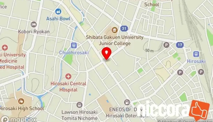 の地図 キャリアスクールＩ・Ｍ・Ｓ コンピュータ教室 で 弘前市