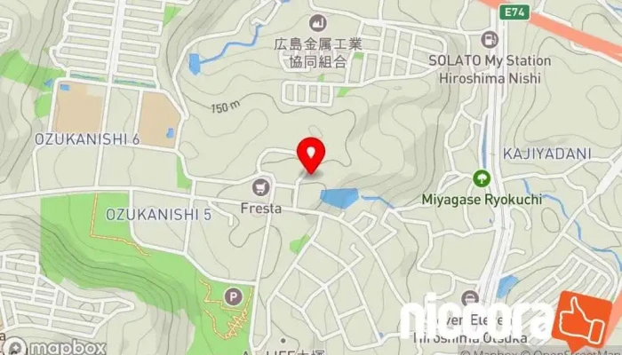の地図 クラウドサーフ合同会社 IT コンサルタント, コンピューター サポート、サービス で 広島市