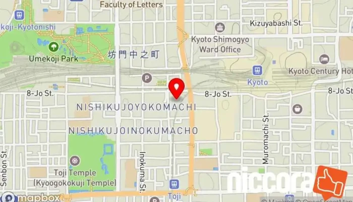 の地図 Lavita Kyoto ゲスト ハウス で 京都市