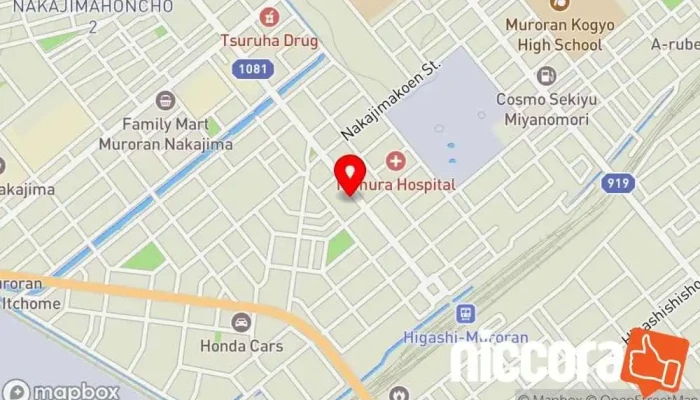 の地図 Li world ㈱ 広告代理店 で 室蘭市