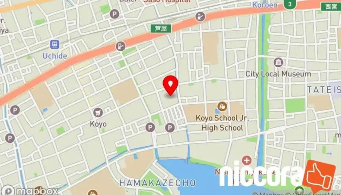の地図 マークリスWEBマーケティング研究所 マーケティング コンサルタント, 広告代理店, IT コンサルタント, コンサルタント, インターネット マーケティング業, マーケティング エージェンシー, ウェブ デザイナー で 芦屋市