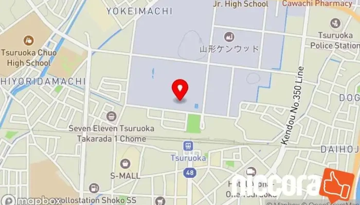 の地図 マーレエンジンコンポーネンツジャパン㈱ 鶴岡工場 製造元 で 鶴岡市